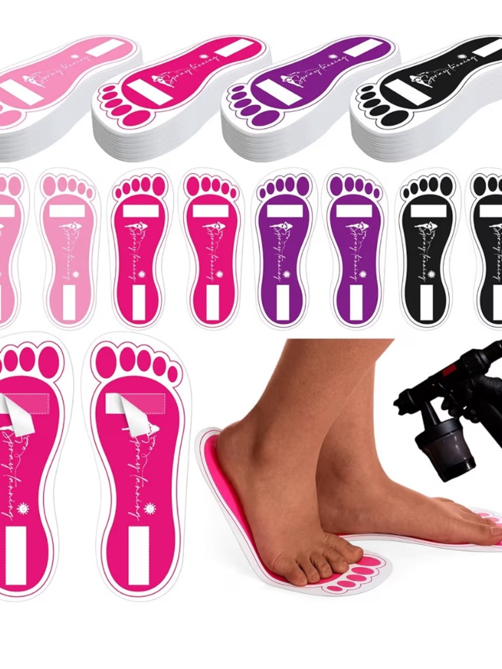 Spray Tan Disposable Feet Bottom sticky sunless tanning tool